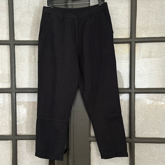 Apiece Apart Palma Chill Linen Blend Twill Crop Pants - Picture 3 of 9